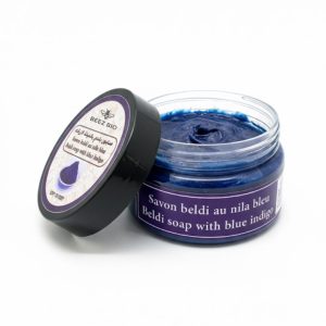 Moroccan Black Soap with Blue NILA Powder